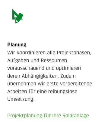 Solaranlagen Planung 