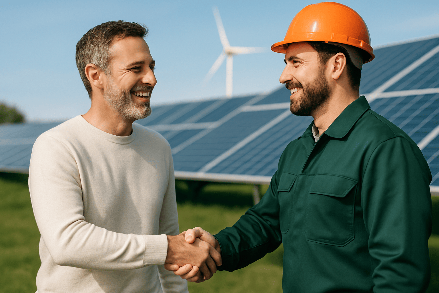 Professionelles foto zufriedener – Solstis Energy AG